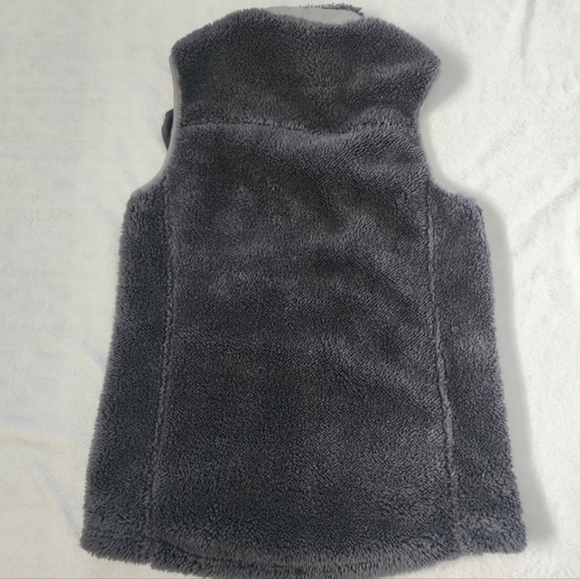 Women's High Pile Fleece Vest Full Zip Contrast Chest Pocket Small (READ) - Picture 3 of 6